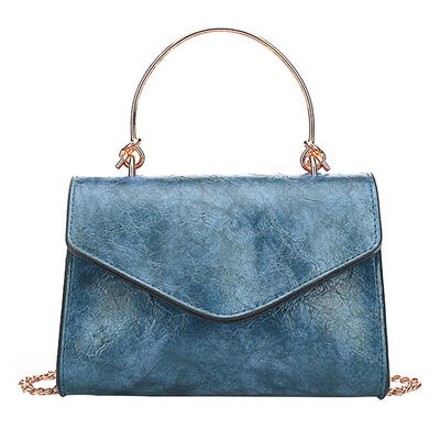 

Chain Shoulder Messenger Handbags Leather Women Solid Color Crossbody Bags