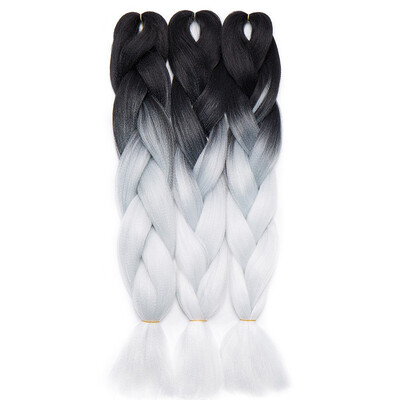 

3 Packs Braiding Hair Ombre for crochet Hair Weave with Synthetic&Twist Braiding Hair Extensions