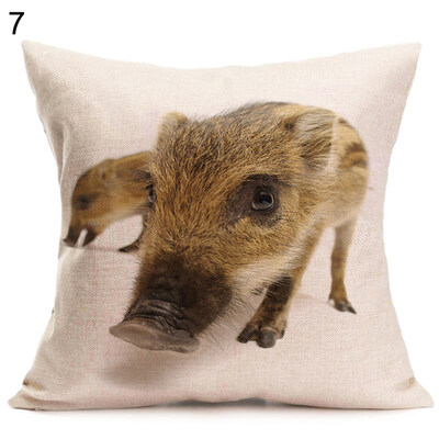 

Lovely Pig Printed Square Cushion Cover Throw Pillow Case Car Home Sofa Decor