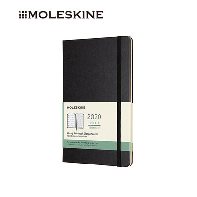 

MOLESKINE 2020 12 months Hard Face Weekly Notepad Schedule Hand Pocket Pocket Large Large Black - Large Week Book 8851