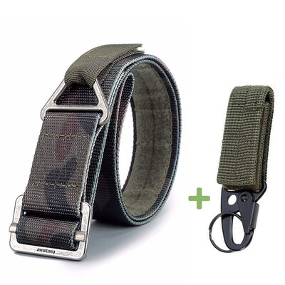 

4 Type Military Equipment Solid Belt Men Tactical Designer Belts For Jeans Pants Nylon Strap Canvas Metal Buckle Release Fast