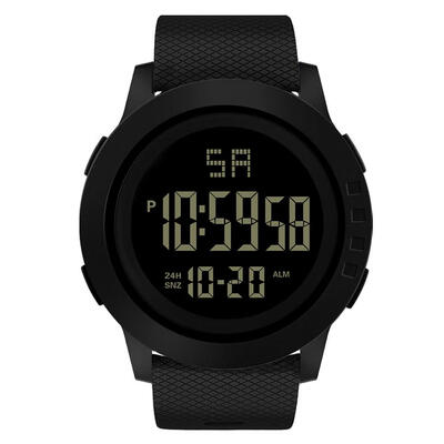 

Black Screen Watches LED Luminous Waterproof Wristwatch Men Sport Watch