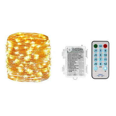 

10M 100LED Copper Wire Music String Lights Holiday Wedding Party Decor Lamp