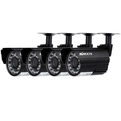 

KKmoon® 4pcs AHD 720P Weatherproof CCTV Cameras Kit IR CUT Color CMOS Home Security System 36mm