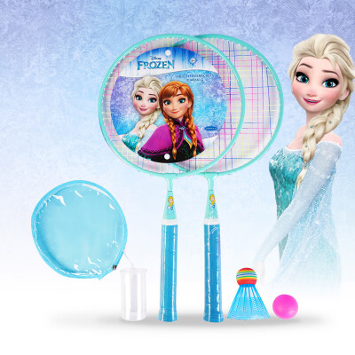 

Disney childrens badminton racket beginner training big round shot parent-child interaction double shot ice romance