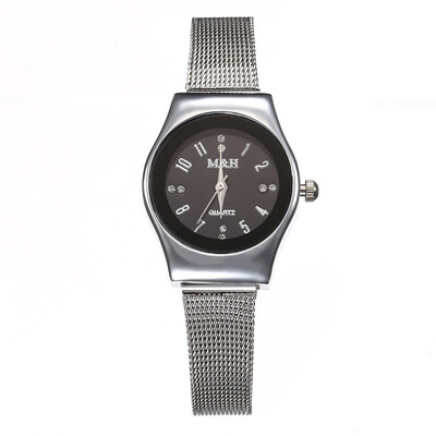 

Stainless steel digital scale mesh with alloy ladies quartz watch fine strap watch female models