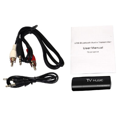 

TS-BT35F05 USB Bluetooth Audio Transmitter Wireless Stereo Bluetooth Music Box Dongle Adapter for TV MP3 PC Black