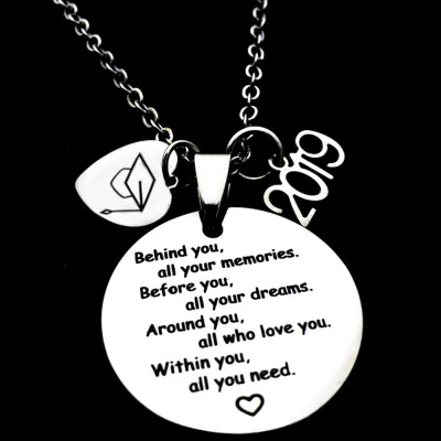 

Graduation Hat Diploma Jewelry Gift Charm Heart Pendant Necklace Friendship Graduation Gift