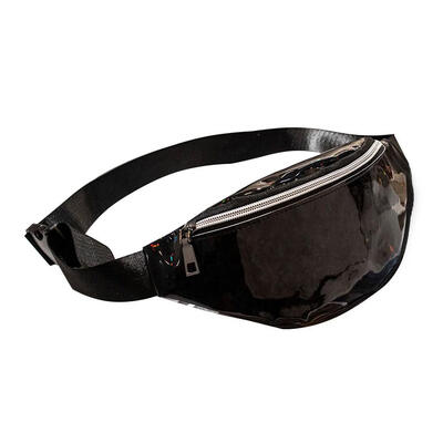 

Sports Fashion Women Sequins Waist Packs PU Leather Shoulder Chest Bags