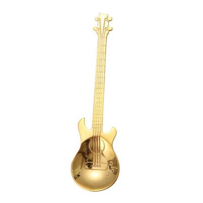 

Stainless Steel Guitar Shape Coffee Spoon Music Theme Tea Stirring Spoons