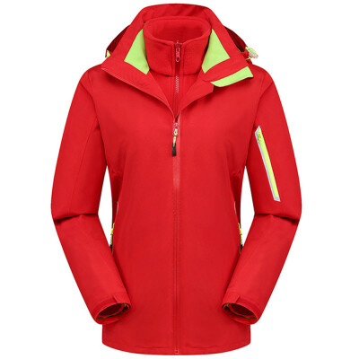 

Toponeto Womans Winter New Pure Color Two Piece Outdoor Outfit Windbreak Warm Coat