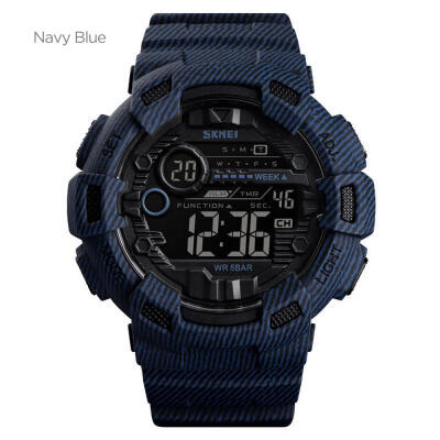 

SKMEI Mens Military Watch Waterproof Digital Sports Watch With LED Backlight