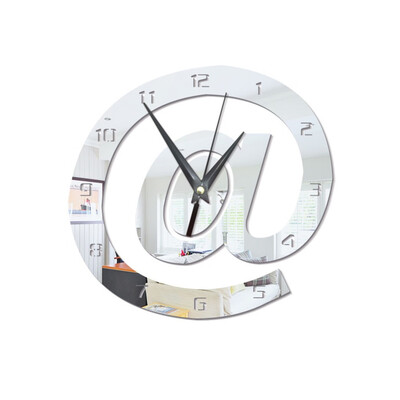 

Gobestart 3D Creative Acrylic Mirror Wall Clock Home Decoration Wall Clock
