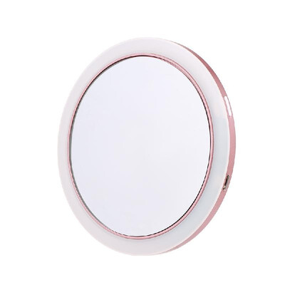 

2-In-1 LED Makeup Mirror Portable Wireless Charger Compatible with Cell Phones Support Wireless Charging Mini Dimmable LED Mirror