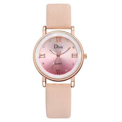 

Womens watch 2019 new simple pu strap ladies fashion watch fashion watch