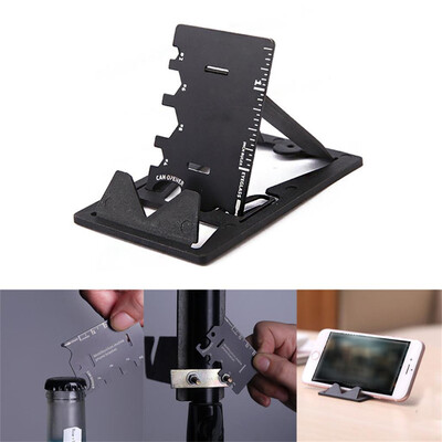 

Gobestart 3 In 1 Mini Card Multifunctional Folding Phone Bracket Bottle Opener Tool Kits