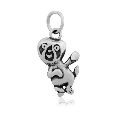 

Sloth 316 Stainless Steel Pendants Antique Silver 21x11x3mm Hole 5mm Jumpring 7x1mm