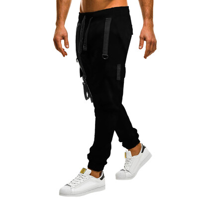 

Gobestart Men Camisole Pocket Overalls Casual Pocket Sport Work Casual Trouser Pants