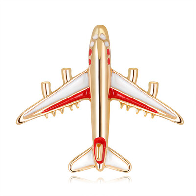 

Charms Plane Brooch Airplane Enamel Jewelry Party Badge Banquet Scarf Pins