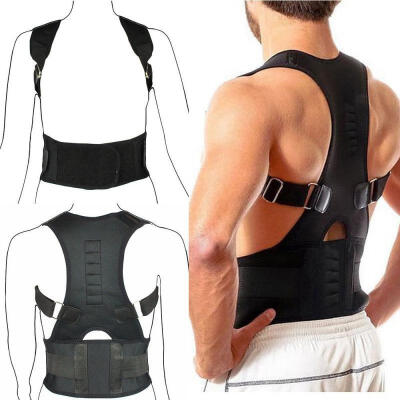 

Neoprene Magnetic Posture Bad Back Corrector Lumbar Shoulder Support Belt Brace