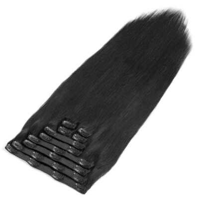 

BHF Hair Clips on Hair Brazilian Virgin Hair Clip In Extensions Grade 8A Remy Human Hair Double Weft 7PiecesLot 100g 16Clips