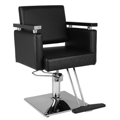 

Ktaxon Hydraulic Barber Chair 360°Swivel Heavy Duty Beauty Salon Chair with Footrest Wooden Armrest for Hair Cutting