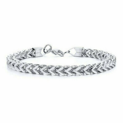 

Elegant Stainless Steel Snake Chain Bracelets & Bangles For Men Link Chain Bracelets Jewelry Gifts