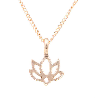 

Fashion Jewelry Good Karma Happy Lotus Choker Necklace