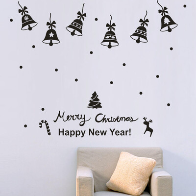 

Toponeto New Year Merry Christmas Wall Sticker Home Shop Windows Decals Decor