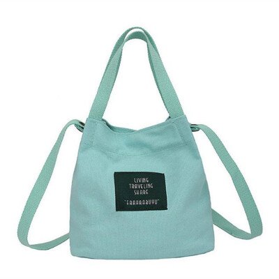 

Fashion Women Canvas Shoulder Bag Environmental Shopping Bag Casual Literary Shoulder Diagonal Canvas Bags Crossbody Bags