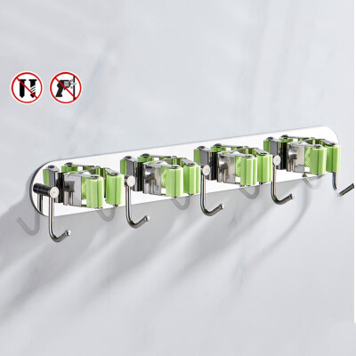 

Wall Mounted Mop Hook Organizer Holder Brush Broom Hanger Rack Kitchen Tools