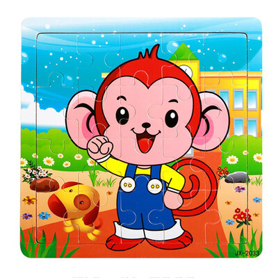 

Gotoamei Wooden Puzzle Educational Developmental Baby Kids Training Toy