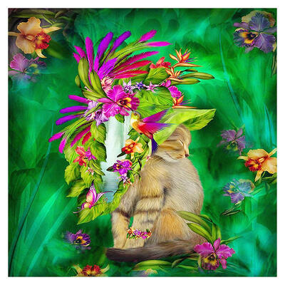 

5D DIY Full Drill Diamond Painting Flowers Cat Cross Stitch Embroidery Kits