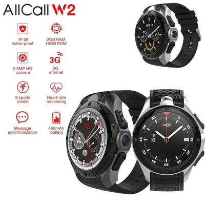 

W2 3G Smartwatch Phone Wirless Wristband 2GB16GB Sport HD Camera Gift