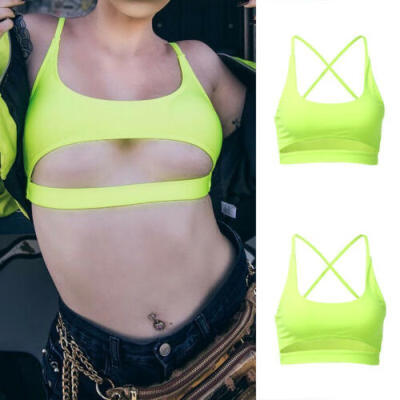 

Women Casual Solid Tank Tops Vest Blouse Sexy Sleeveless Crop Top Shirt Cami Top