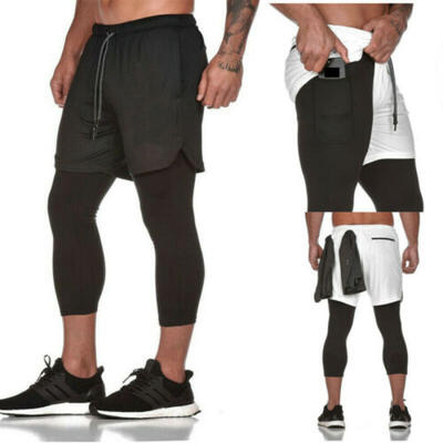 

Men Sports Training Bodybuilding Autumn Trousers Workout Fitness GYM Short Pants