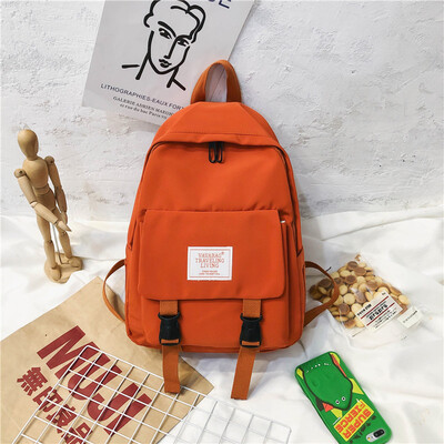 

Ins wind bag girl Korean version of high school backpack college students ancient sense junior high school girls campus simple sho