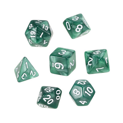 

7 PCS Polyhedral Dice Entertainment Gambling Game Playing Tool Acrylic Dice Set D4 D6 D8 D10 D12 D20