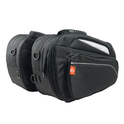 

Motorcycle Side Saddlebag Waterproof Motorcycle Side Luggage Touring Adventure Saddlebag Tool Bag 2pcs Black