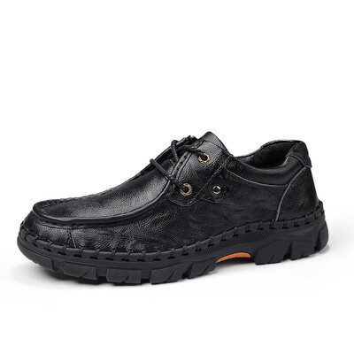 

Mens Shoes Fashion Casual Shoes Genuine Leather Breathable Shoes Lace Up leather Shoes Black Blue White Brown Size 38-46