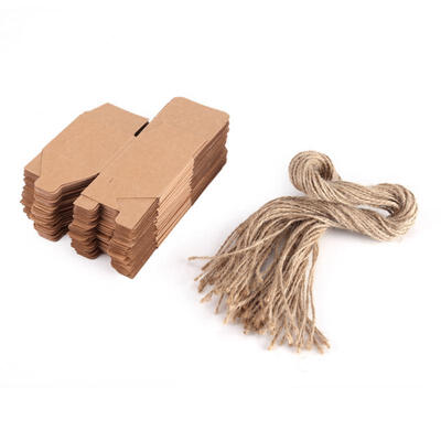 

Greensen 50PCS Brown Kraft Paper Square Wedding Favor Candy Chocolate Gift Party Supply Boxes