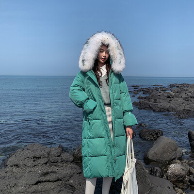 

Toponeto Women Winter Warm Coat Hooded Thick Warm Loose Jacket Long Overcoat