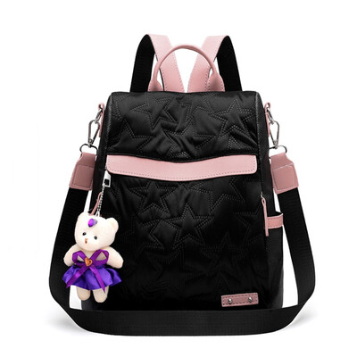 

Tailored Fashion Women Girls Leather Star Shoulder Bags Backpack Ladies School Backpack