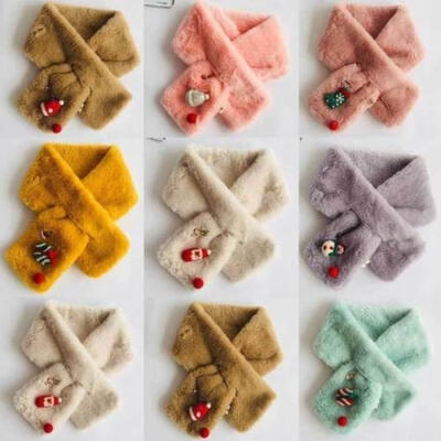 

Kids Ring Neck Scarves Winter Warm Boys Girls Collar Baby Scarf Christmas Gift