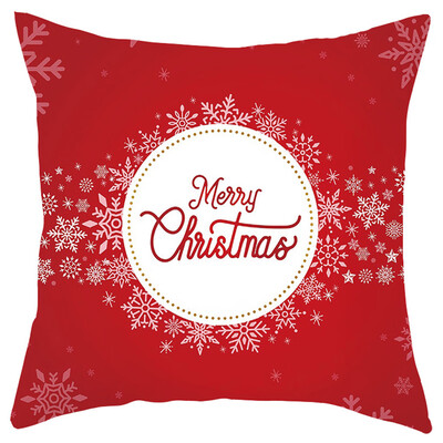 

Siaonvr Merry Christmas Short Plush Pillowcase Sofa Pad Set Home Decoration 18x18 Inch