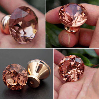 

Rose Gold Rhinestone Door Knob Cabinet Drawer Cupboard Wardrobe Pull Handle