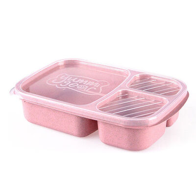 

Microwave Lunch Box Picnic Food Fruit Container With Compartments Storage Box