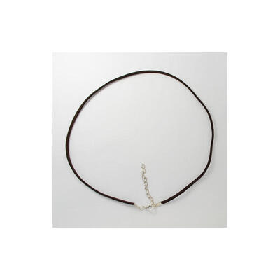 

CoconutBrown Faux Suede Necklace Cord Making with Platinum Color Iron Lobster Clasps&Iron Chains 177