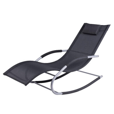 

Chaise Rocker Patio Lounge Chairs Swing Recliner Relaxer w Pillow