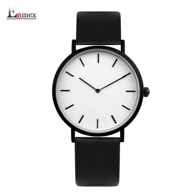 

Enmex Two-Needle Light&Thin Steel Woven Quality Watch Simple Calendar Mysterious Cold Watch